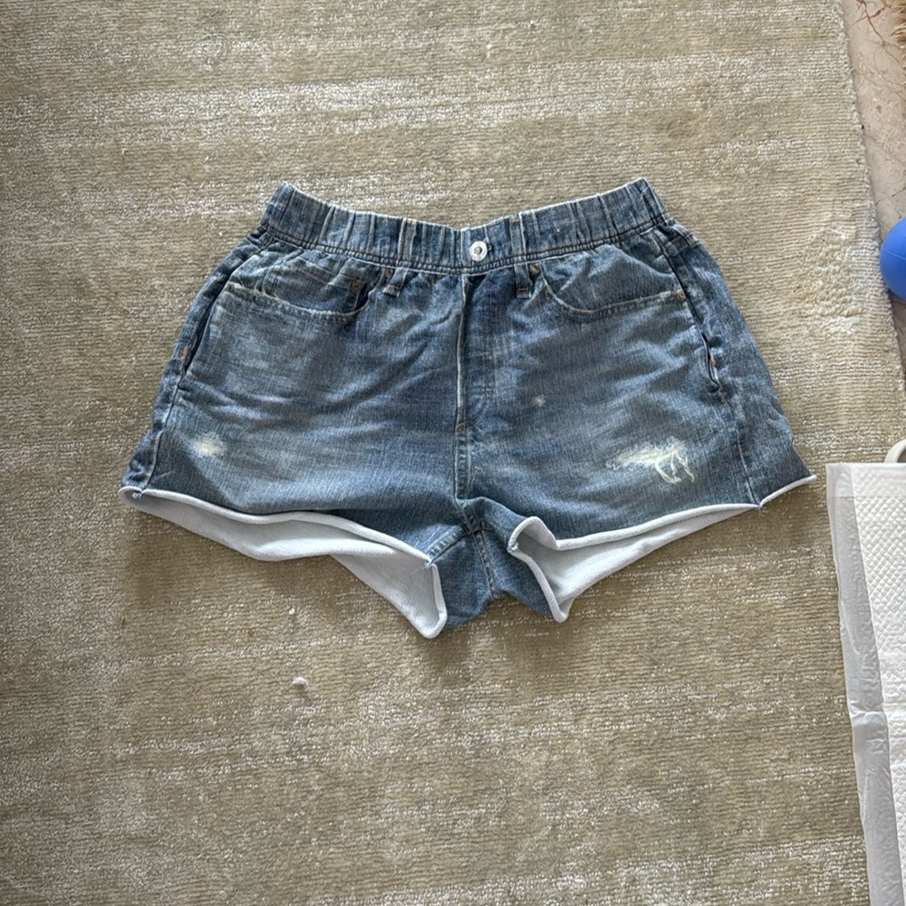Rag and bone sweatpant denim printed short